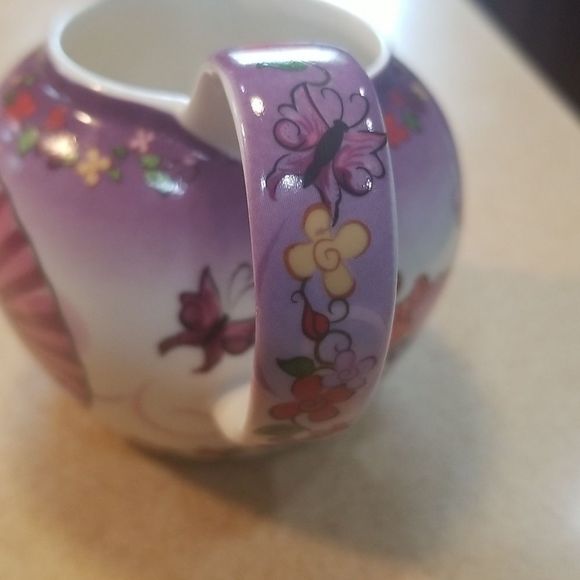 Tea Time Paul Cardew Design Red Hat Society Porcelain Sugar w/Lid & Creamer Set - Picture 5 of 15